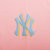 MLB情侣涂鸦粉色NY短袖T恤(粉红色 XS)第4张高清大图