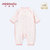 小米米新生儿四季爬服 棉质婴儿衣服长袖哈衣 和式印花宝宝连体衣(红匹印 59cm（3-6月）)第2张高清大图