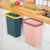 厨房垃圾桶家用壁挂橱柜可挂式分类垃圾桶无盖悬挂式收纳桶(100只紫色带纸抽)第3张高清大图