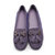 AICCO 新款平底平跟透气网面单鞋女鞋防滑豆豆鞋81505(紫色 40)第4张高清大图