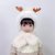 宝宝帽子冬季围巾手套一体帽男女童可爱萌加绒护耳帽儿童套头帽(鹿角卡其2-7岁 4-13岁)第3张高清大图