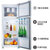 TCL 118升tcl小冰箱家用冰箱节能小型冰箱双门式冷藏电小冰箱 芭蕾白 BCD-118KA9(白色 118升)第4张高清大图