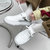 万沃小白鞋女鞋春季新款百搭运动休闲小众原创设计板鞋W23950(白灰 40)第4张高清大图