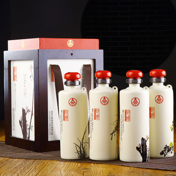 五粮液总厂宜宾生产 梅兰竹菊浓香型60度白酒500ml*4瓶整箱礼盒装(500ml*4 整箱)