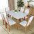 木巴北欧餐桌椅组合现代简约钢化玻璃饭桌一桌四椅六椅组合(CZ200+YZ402(一桌六椅） 默认)第3张高清大图