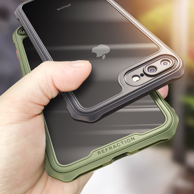 iPhoneSE 2020手机壳苹果7气囊防摔镜头全包8plus硅胶保护套(蓝色 iPhone SE/7/8)