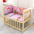 竹咏汇  实木婴儿床 宝宝摇篮床 小摇床儿童床可变书桌(2)第5张高清大图