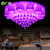 广亚 水晶灯led吸顶灯客厅灯奢华现代 温馨浪漫卧室灯饰圆形餐厅灯具G35(直径800琥珀水晶 三色彩光)第3张高清大图