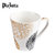 Plazotta 时尚随意马克杯 情侣水杯大陶瓷杯创意办公咖啡杯 01296 01297(白色)第2张高清大图