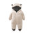 秋冬季加厚夹棉连帽包脚保暖造型毛毛哈衣婴童服装0-2岁穿 DH0801(73 粉色)第2张高清大图