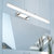 北欧轻奢可伸缩镜前灯卫生间简约现代浴卧室led镜柜免打孔壁灯具(黑色20W（90CM）正白光)第3张高清大图