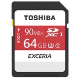 东芝(TOSHIBA）64GB 90M/S SDHC Class10 UHS-I U3存储卡 支持4K拍摄【国美自营 品质保证】