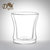 帝国咖啡杯 双层玻璃咖啡杯 防烫玻璃杯 欧式时尚咖啡杯 创意水杯(小号80ml)第5张高清大图