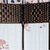 【京好】清明上河图屏风 中式仿古布艺折叠实木屏风 客厅办公隔断B160（4片起售）(单面一片黑色 每片高180宽40)第5张高清大图