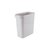 卫生间厨房缝隙垃圾桶 家用无盖塑料压圈垃圾桶 长方形夹缝垃圾桶(杏 色)第6张高清大图