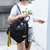 薇米儿女包双肩包2017新款韩版时尚牛津布背包书包男女通用旅行包(黑色)第2张高清大图