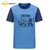 laynos雷诺斯男士短袖T恤透气速干女式短t恤162A335A(（男）天蓝 2XL/175)第4张高清大图