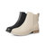 森达2021冬季新款商场同款时尚潮流ins潮休闲女切尔西靴4AK01DD1(米白 37)第7张高清大图