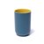 居家现代简约双层加厚漱口杯情侣刷牙杯塑料水杯家用素色杯子DS2051(黄+蓝 301-400ml)第5张高清大图