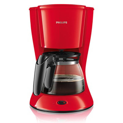飞利浦(Philips)HD7447咖啡机 红色款1000瓦 1.2升 飞利浦便捷操作咖啡机