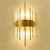 后现代轻奢金色水晶壁灯欧式酒店大堂大厅led壁灯简约风格壁灯(金色 带5w光源)第5张高清大图