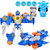 变形汽车飞机机器人玩具带发射器车模型手办拼装套装儿童男孩玩具(333-17)第4张高清大图