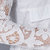 帛依恋春装新品蕾丝镂空打底衫韩版修身中长款雪纺衫衬衫(白色 M)第4张高清大图