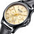 柏伦斯（BLUNSI）手表进口石英机芯男士防水蓝宝石表镜商务休闲腕表8013M(金盘金色指针 皮带)第2张高清大图