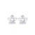 CRD克徕帝 王妃之冠 18K玫瑰金钻石耳钉 精致时尚皇冠造型钻石耳钉 E0228R第2张高清大图