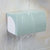 免打孔卫生间纸巾盒塑料卫浴厕所防水手纸卷纸抽纸盒置物架纸巾架(简约黑（免打孔）)第4张高清大图
