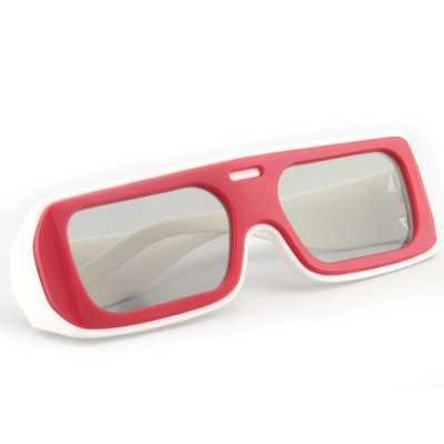 睿浩（RIO）RGCP3804不闪式圆偏光3D眼镜（红白色）