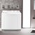 海尔（Haier）洗衣机 XPB125-298S 超大容量 双桶双缸 半自动洗衣机 瓷白色(12.5公斤)第4张高清大图