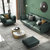 TIMI免洗防污科技布乳胶沙发轻奢三人四人直排组合客厅沙发(暖橘色+米白色 双人位1.8米)第7张高清大图