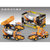 鸭小贱1：87合金工程车玩具儿童男孩玩具小汽车挖掘机搅拌车合金车模型8801(挖掘车)第5张高清大图