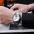 宾卡达（BINKADA）手表 男士全自动机械表飞轮钢带夜光防水男表腕表(BD103f钢带白盘)第5张高清大图