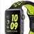 Apple Watch Sport Series 2智能手表 Nike 运动表带 MP082CH/A(38毫米深空灰色铝金属表壳搭配黑配荧光黄色)第4张高清大图