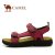 Camel骆驼男女鞋2013夏季新品清凉舒适休闲凉鞋82309613(红色 39)第2张高清大图