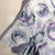 玖钎度 短袖印花纯棉连衣裙女夏季新款温柔显瘦连衣裙98099(紫色 XXL)第4张高清大图