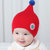牛奶朋友新生儿春秋冬季胎儿帽男女儿童帽子毛线帽婴儿帽子(天蓝色 均码0-15个月（40-48CM）)第4张高清大图