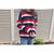 秋冬新款时尚撞色条纹貂毛长袖女式毛衣针织衫(红色 均码)第2张高清大图