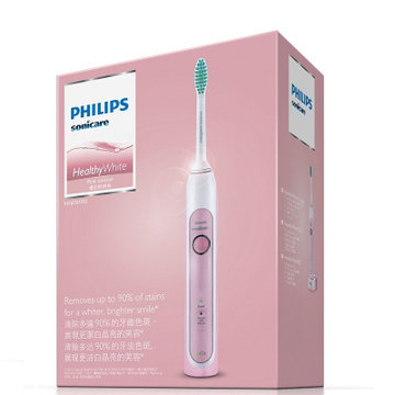 飞利浦（PHILIPS）电动牙刷成人充电式声波牙刷成人净白模式清洁 全自动牙刷情侣款HX6761/02粉色两种种清洁模式