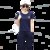 莉菲姿 夏季新款休闲百搭运动服卫衣套装女韩版时尚简约短袖长裤两件套潮(蓝色 XXXL)第4张高清大图