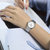 美度(MIDO)瑞士手表 贝伦赛丽系列全自动机械钢带女士腕表 M7600.4.26.1(白面银壳钢带)第5张高清大图