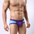2016新款男士竹纤维撞色U凸性感三角裤男式低腰小平角内裤(紫色)第2张高清大图