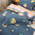 格莉安GELIAN 活性印花磨毛四件套 轻奢风双人床上用品1.8m四件套2米床单款(H草莓点点-蓝)第5张高清大图