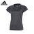 阿迪达斯羽毛球服女款比赛运动服速干短袖春夏团购印字T恤FM2014(FM2013黑色 M)第2张高清大图