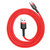 倍思 卡福乐数据线 USB For Type-C 3A 1M 红色壳+红色线第5张高清大图