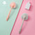 日本AKAW爱家屋浴缸刷卫生间刷子清洁神器浴室洗瓷砖刷厕所地板刷(灰色)第5张高清大图