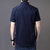 JEEP SPIRIT吉普春夏新款短袖衬衫商务休闲短衬男士舒适纯棉半袖运动外套(LSZJ2012蓝色 4XL)第3张高清大图