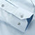 月牙泉2013春款男装浅蓝色衬衫 男士长袖双层领衬衣 扣领商务衬衫(双56005 42)第2张高清大图